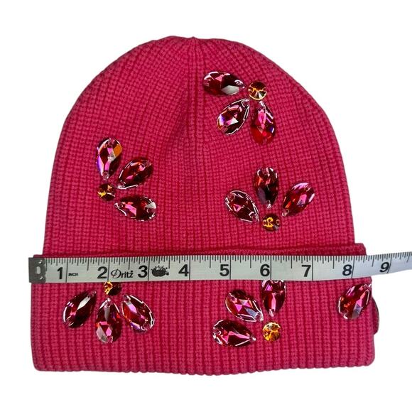 Anthropologie Coral Florette Embellished Beanie - NWOT - Picture 4 of 5